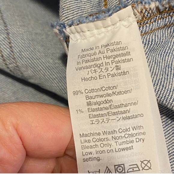 Madewell Denim Mini Skirt Retro Pocket Button Front Stretch Sz 28 - Picture 7 of 7